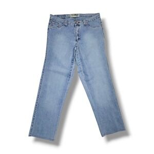 VTG Y2K ZENSO Light Wash Embroidered Skater Grunge Women's Jeans Size 44 31x30